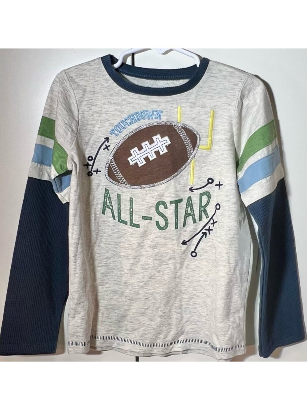 Mud Pie 12m 18m 4T 5T NWT Football shirt sports ball fall All Star embroidery